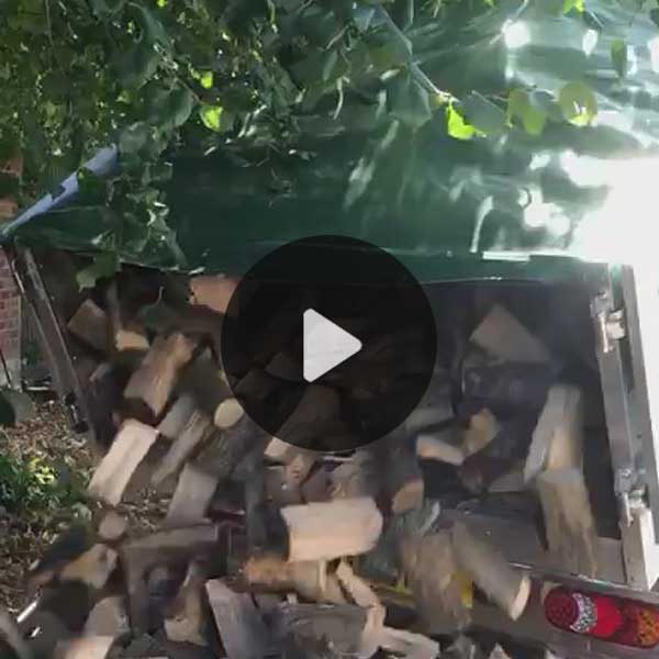 2020 New Truck Tipping Firewood Video