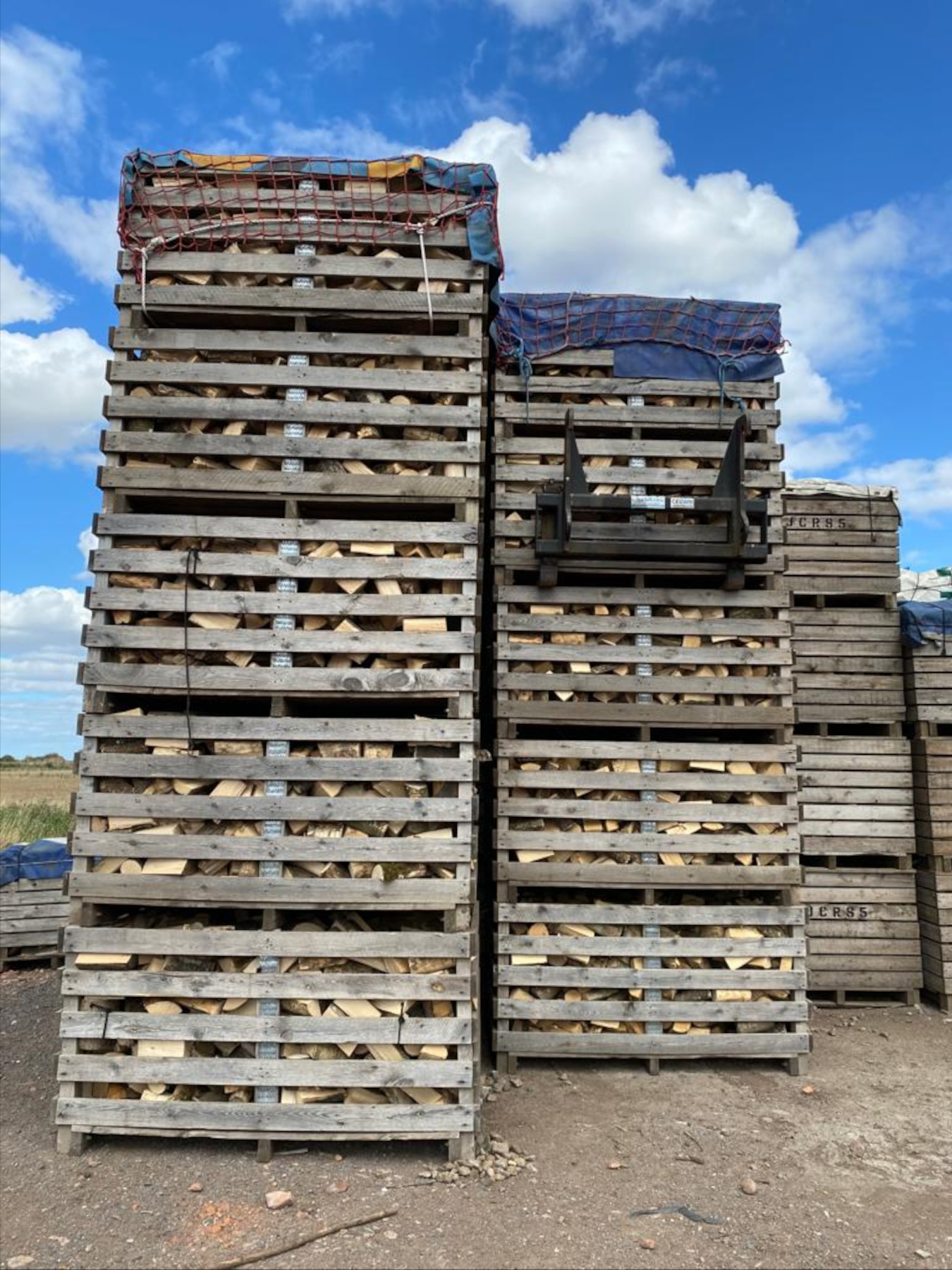 Stacked wood boxes 2023